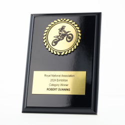 Black Plaque 150mm - Motocross
