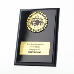 Black Plaque 150mm - Motorsport