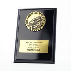 Black Plaque 150mm - Rally Car