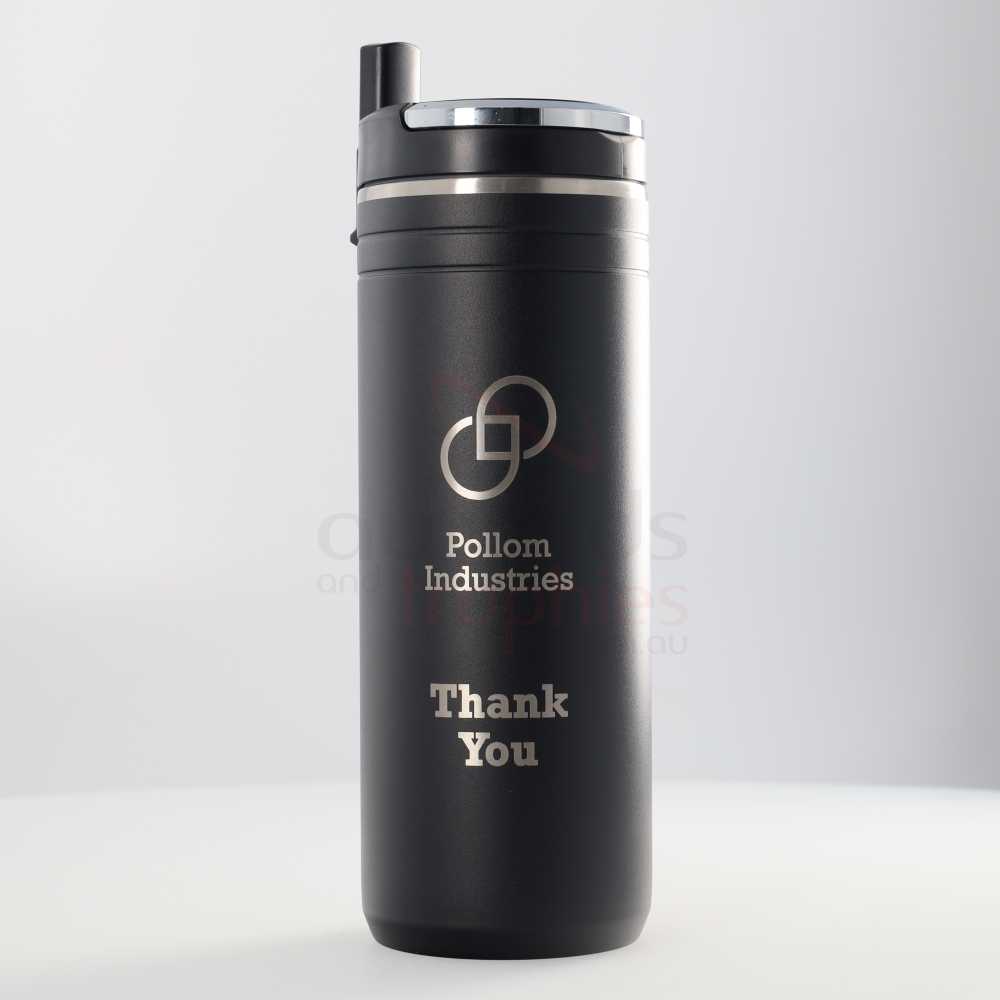 Arctic Zone Titan Thermal HP Straw Drink Bottle 600ml - Black