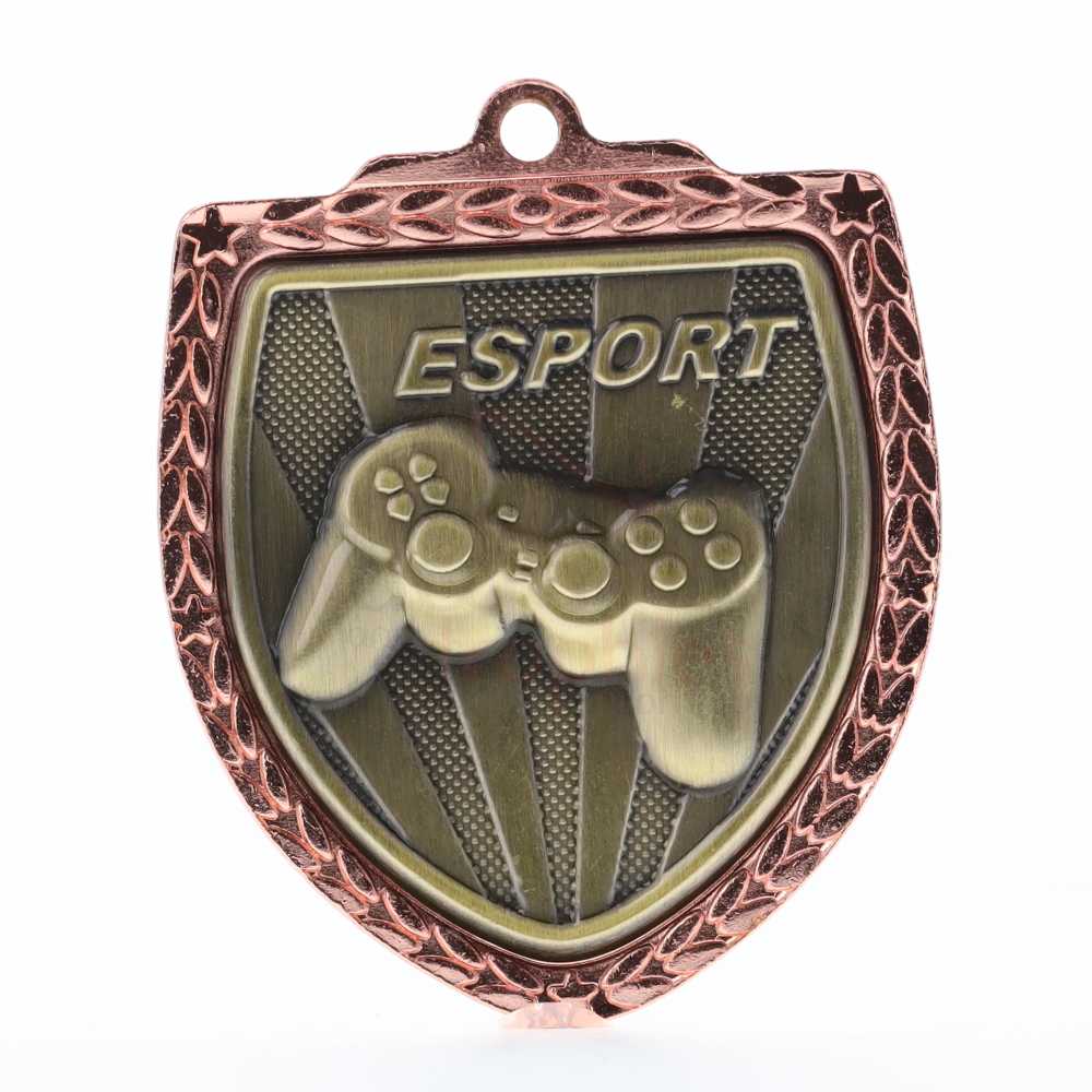 Esports Shield Medal 80mm - Bronze