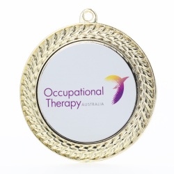 Supreme Personalised Medal 70mm - Gold