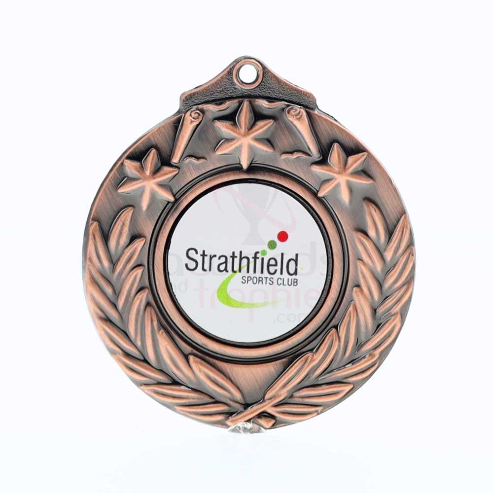 Tri-Star Personalised Medal Bronze 50mm