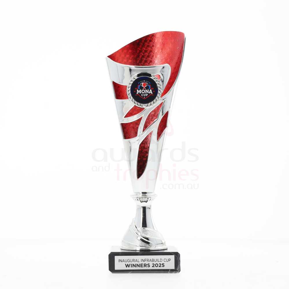 Cortina Cup 200mm - Silver/Red
