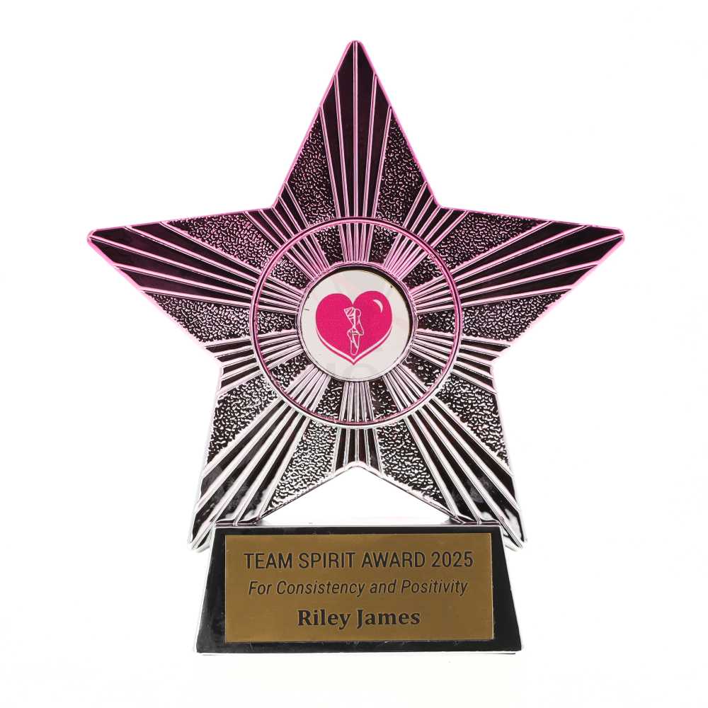 Gradient Star 110mm - Silver/Pink