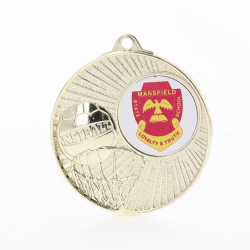 Blitz Logo Medal Gold 52mm - Netball