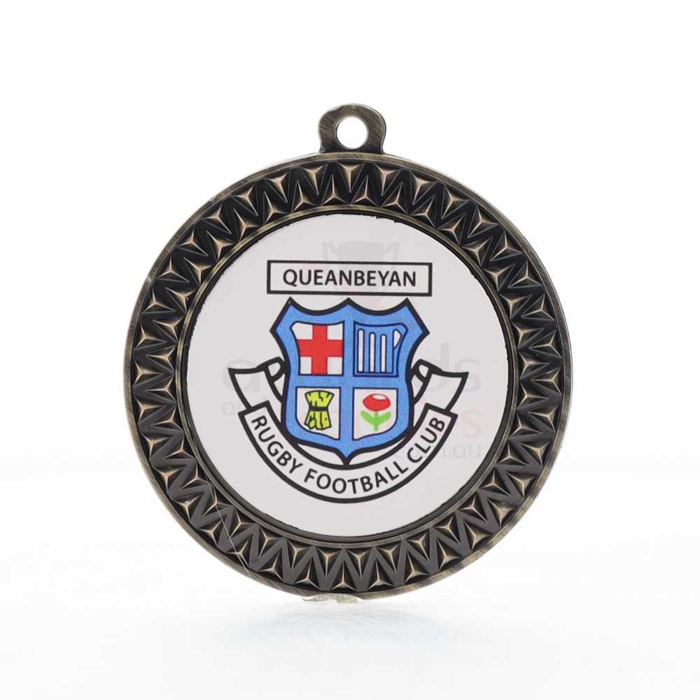 Razor Personalised Medal 70mm - Gold