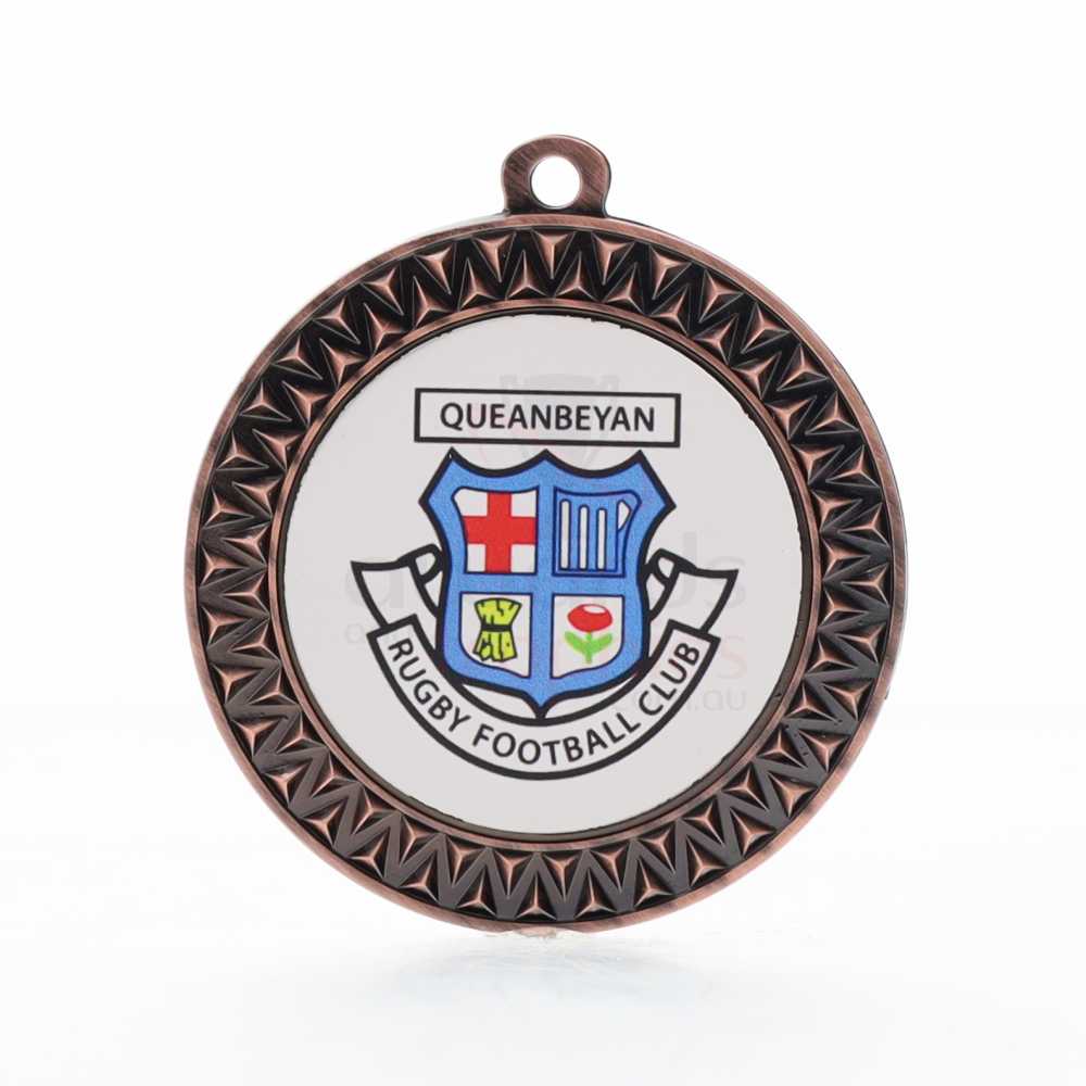 Razor Personalised Medal 70mm - Bronze
