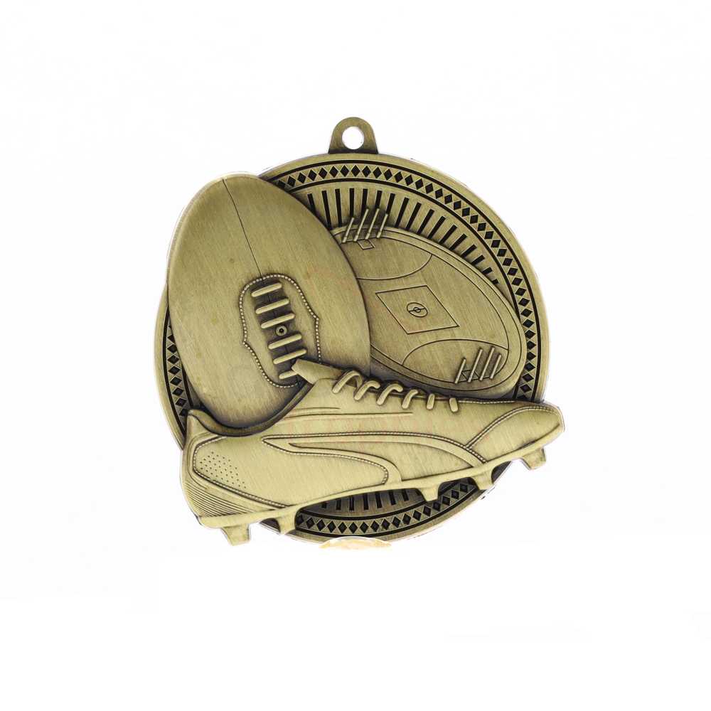 Tempo Medal Gold 55mm - Aussie Rules