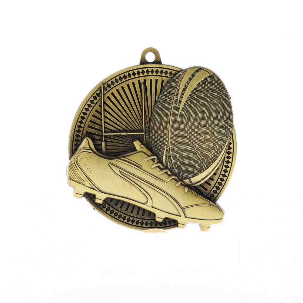 Tempo Medal Gold 55mm - Rugby