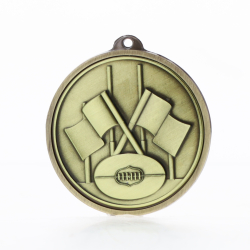 Triumph AFL Goal Flags Medal 55mm Gold