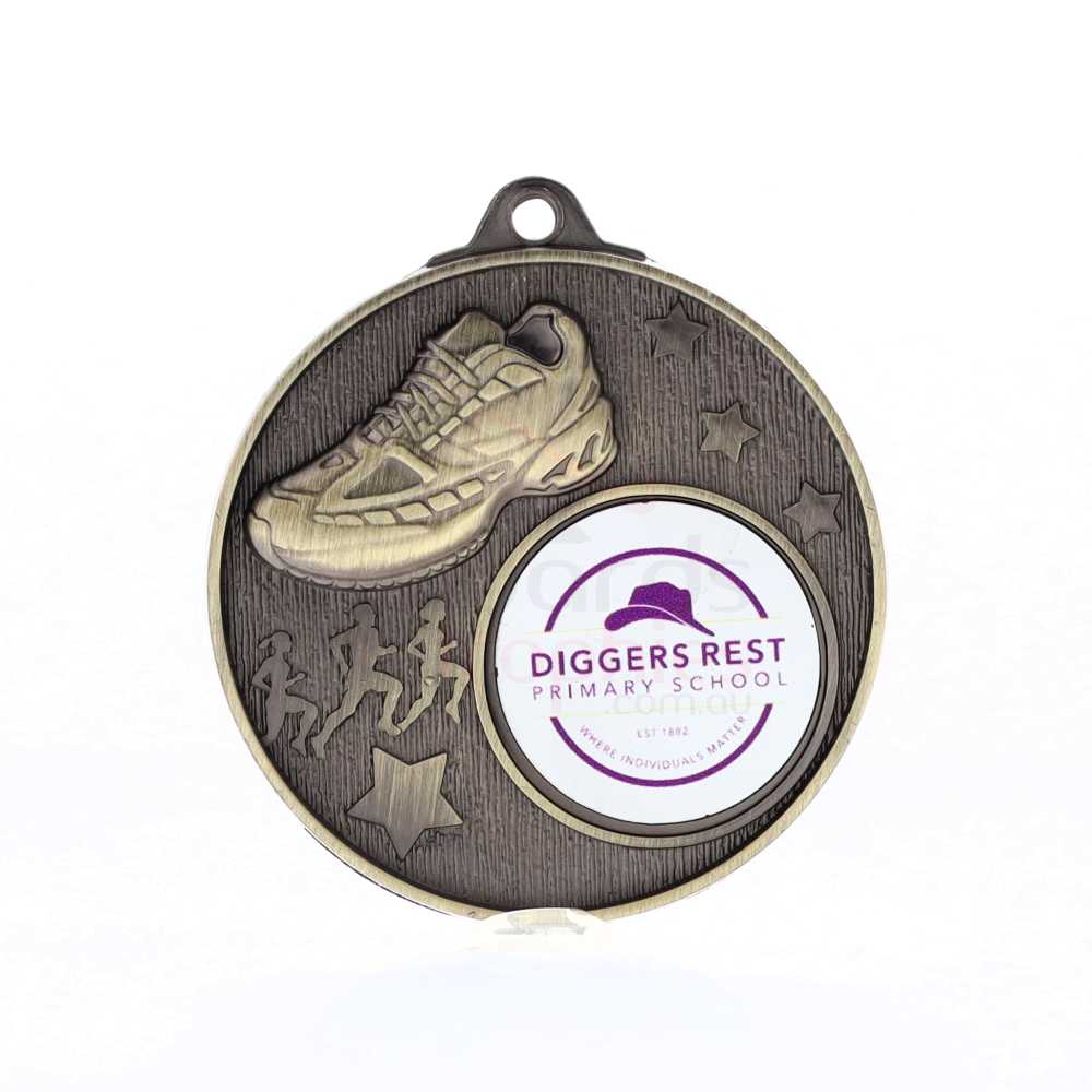 Stellar Cross Country Logo Medal 50mm Gold