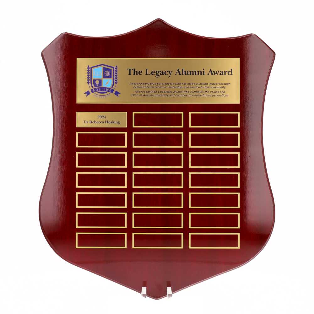 Continuity Perpetual Shield 405mm - Rosewood/Gold