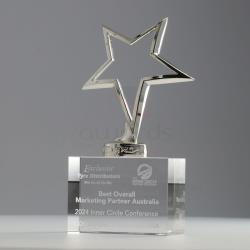 Crystal & Metal Star 170mm