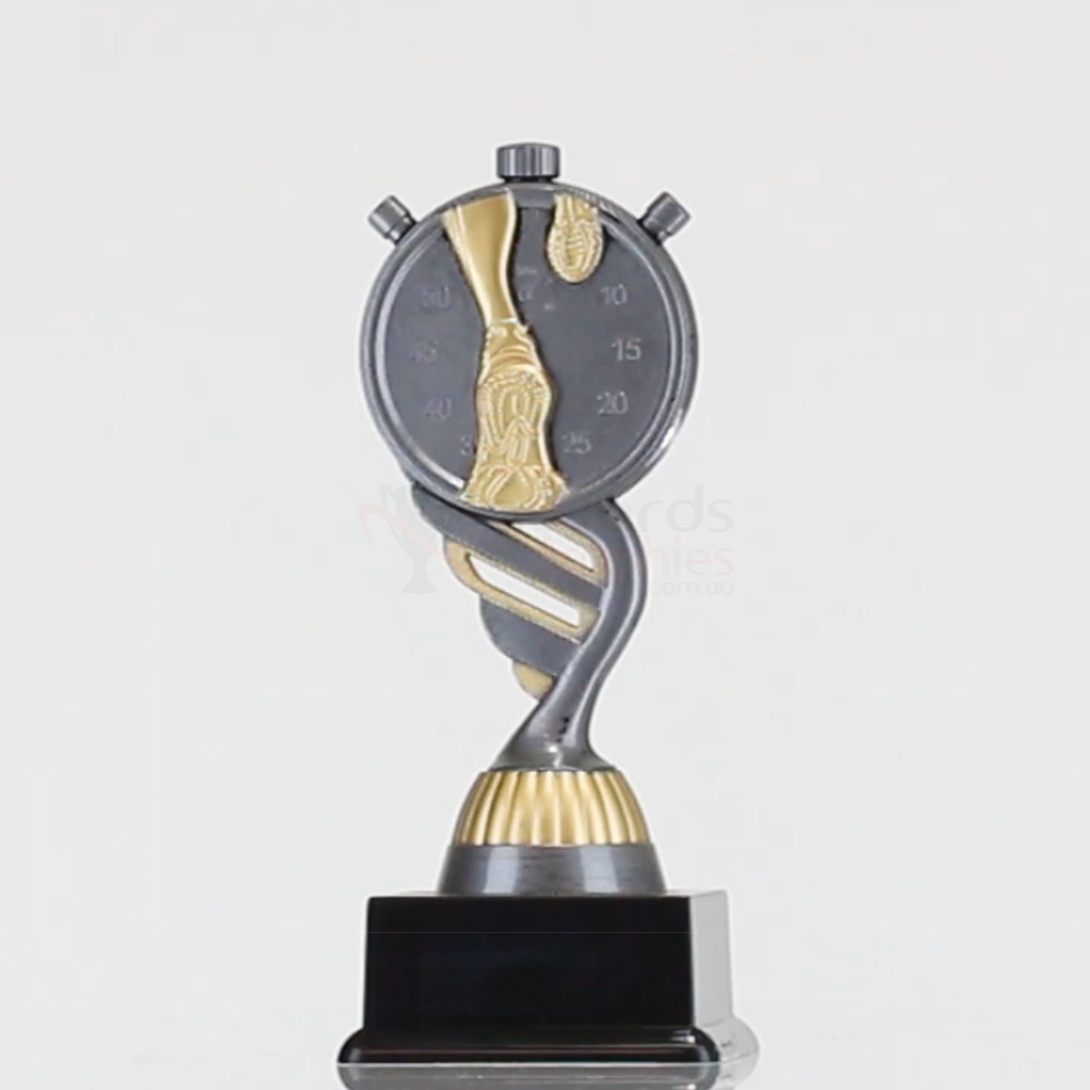 Track Theme Silver & Gold on Black Base 160mm  