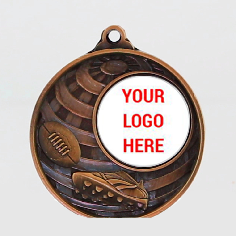 Global AFL Logo Medal 50mm Bronze 