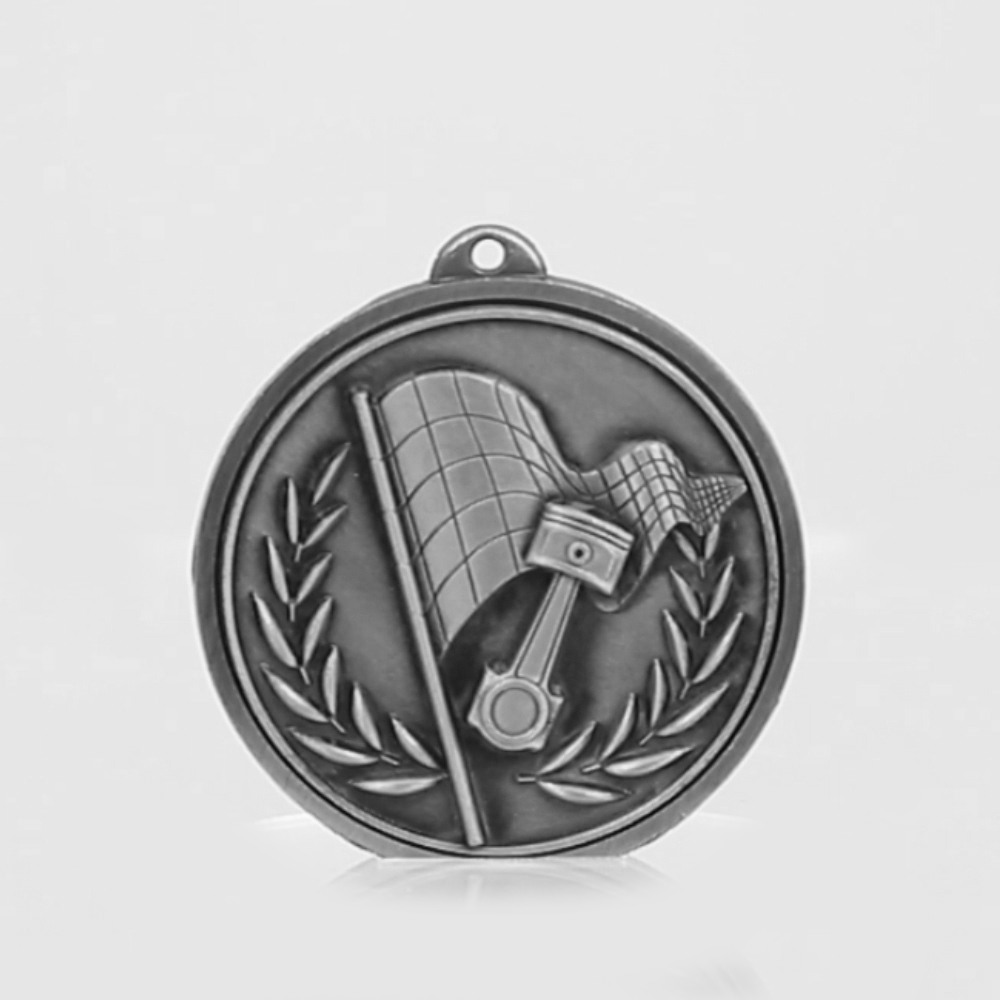 Triumph Motorsport Medal 50mm Silver